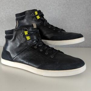 COLE HAAN Owen Sport Black High Top‎ Sz 13M Men Leather/suede Lace-Up White Sole